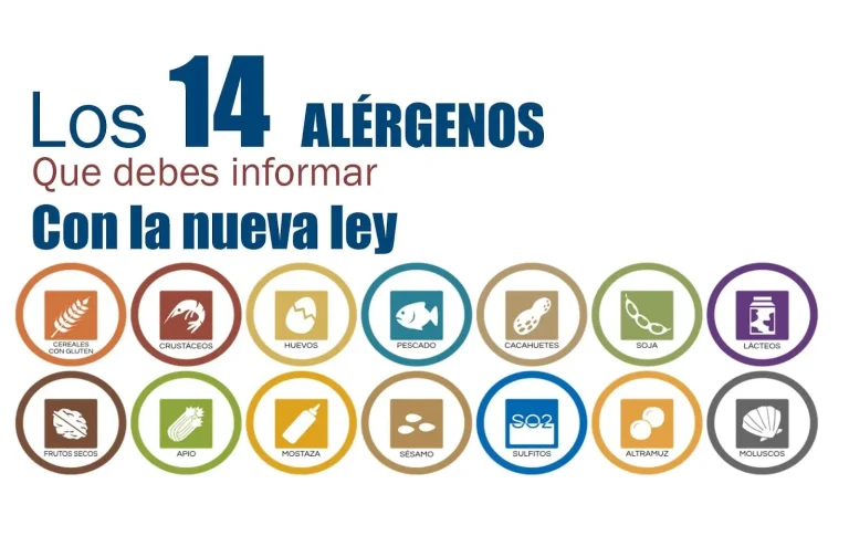 14 alergenos de declaración obligatoria